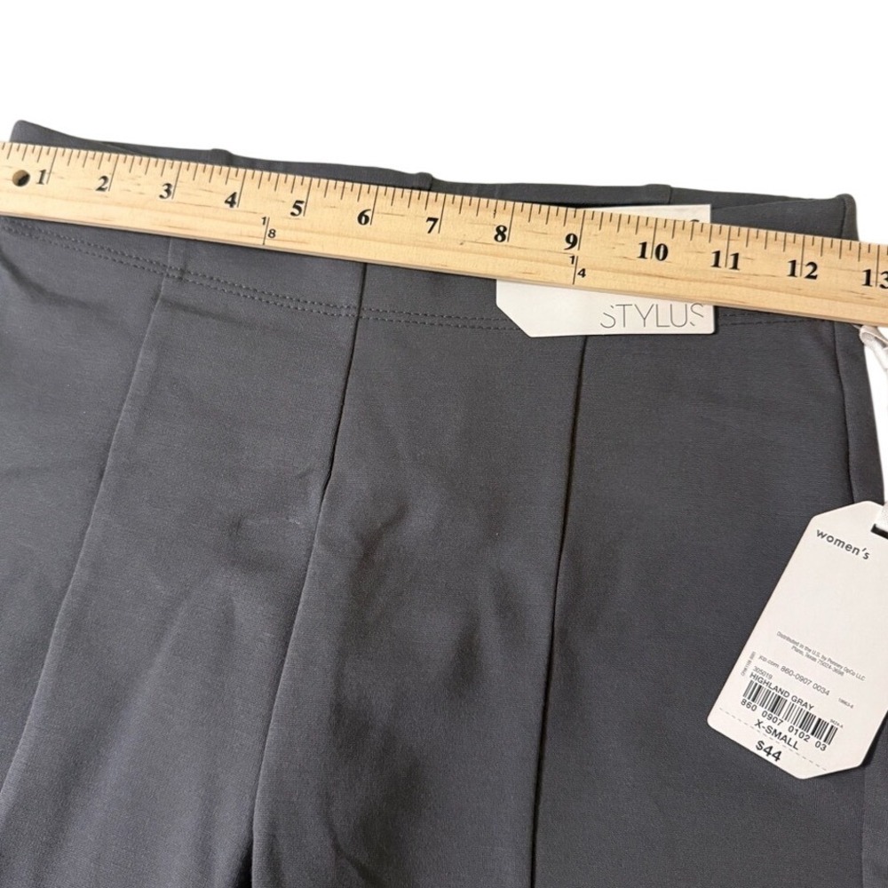 STYLUS Women's Tailored Ankle Pants - Charcoal Gray size XS - Picture 6 of 12